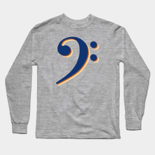 Bass Clef Symbol Long Sleeve T-Shirt